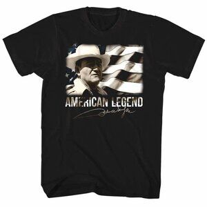 John Wayne American Legend USA Flag Cowboy Western Hero Classic Gift T-Shirt 05